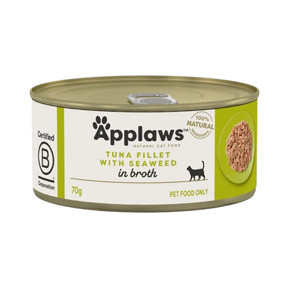 Applaws Cat Wet Food Tuna Fillet with Seaweed in Broth