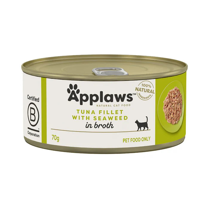 Applaws Cat Wet Food Tuna Fillet with Seaweed in Broth (T)