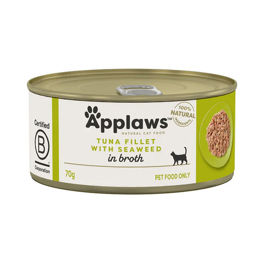Applaws Cat Wet Food Tuna Fillet with Seaweed in Broth (T)