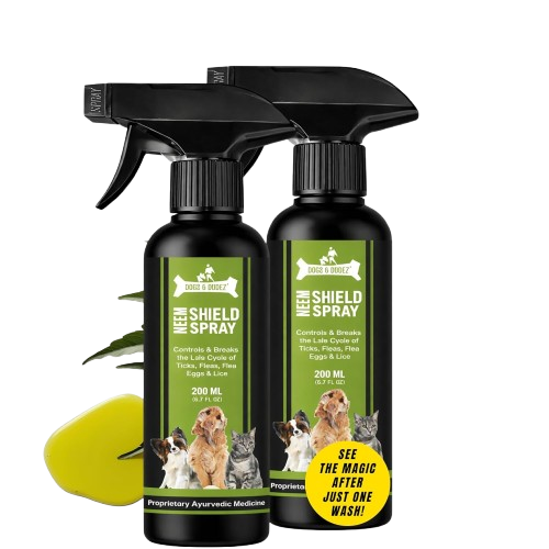 Dogz & Dudez Natural Neem Shield Tick & Flea Repellent Spray 400ML