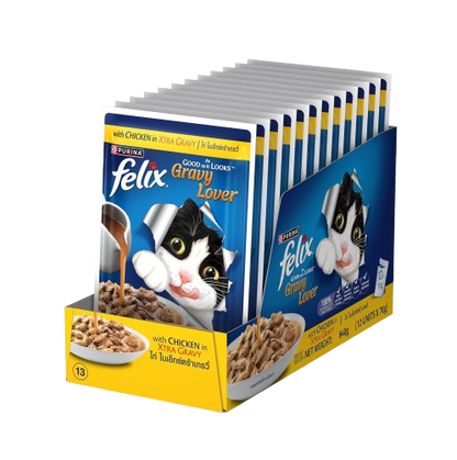 Purina Felix Gravy Lover Chicken Chunks Adult Cat Wet Food