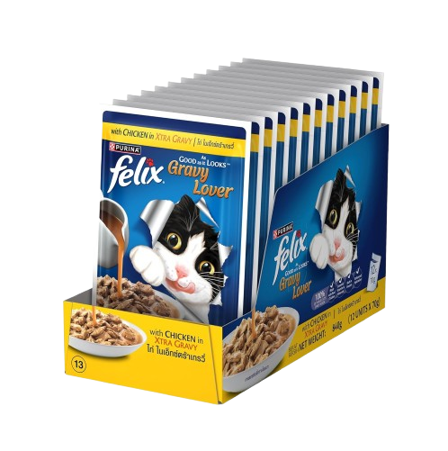 Purina Felix Gravy Lover Chicken Chunks Adult Cat Wet Food