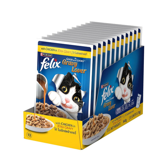 Purina Felix Gravy Lover Chicken Chunks Adult Cat Wet Food
