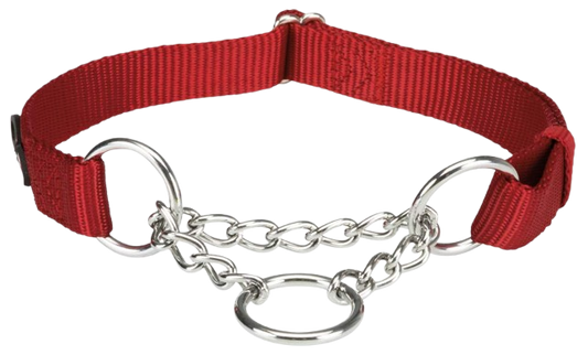 Trixie Premium Stop the Pull Collar (S-M, Cherry RED)