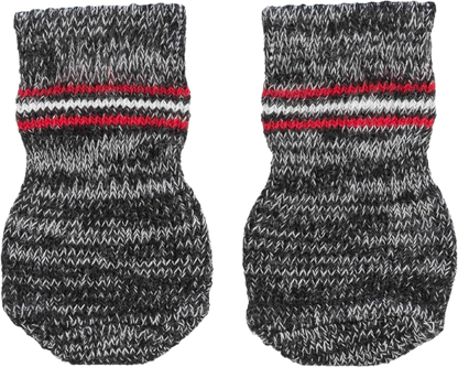 Trixie Non-Slip Grey Dog Socks, S-M