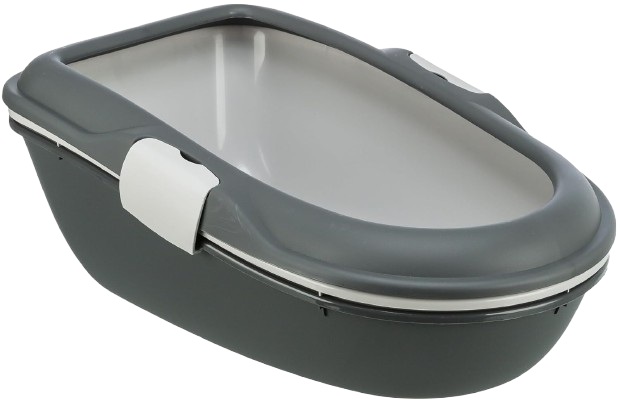 Trixie Berto Cat Litter Tray, Dark Grey