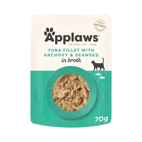 Applaws Cat Wet Food Tuna Fillet with Whole Anchovy in Broth