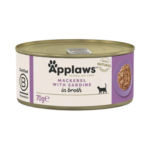 Applaws Cat Wet Food Tin Mackerel with Sardine 70 gm