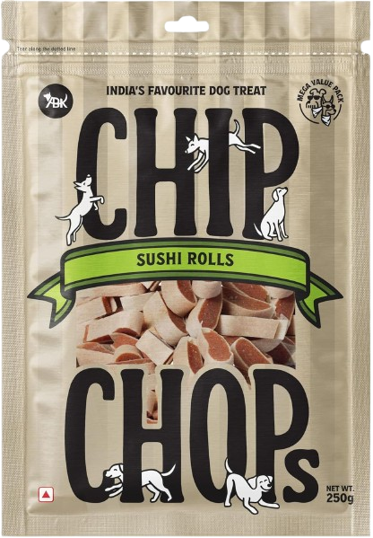 Chip Chops Sushi Rolls Dog Treat 250g