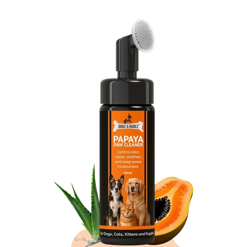 Dogz & Dudez Papaya & Aloe Paw Cleaner for Dogs & Cats