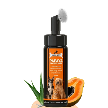 Dogz & Dudez Papaya & Aloe Paw Cleaner for Dogs & Cats