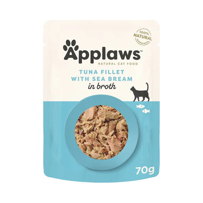 Applaws Cat Wet Food Tuna Fillet with Seabream in Broth (T)