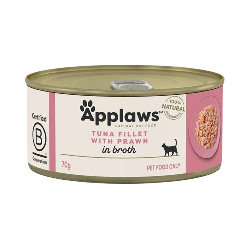 Applaws Cat Wet Food Tuna Fillet and Prawns in Broth