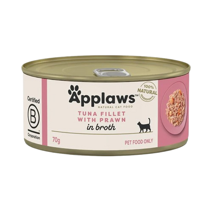 Applaws Cat Wet Food Tuna Fillet and Prawns in Broth