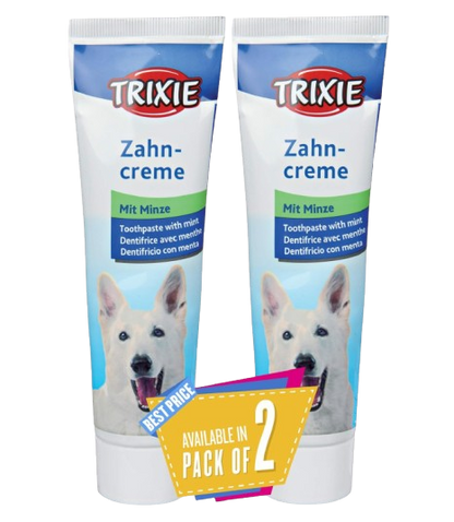 Trixie Mint Flavoured Toothpaste for Dogs - Pack of 2