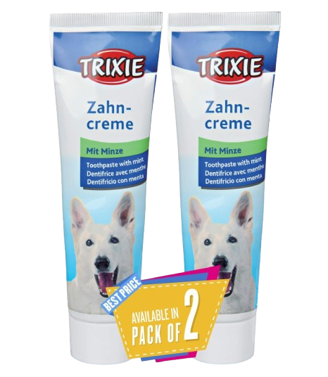 Trixie Mint Flavoured Toothpaste for Dogs - Pack of 2