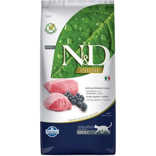 Farmina N&D Prime Lamb & Blueberry Adult Dry Cat Food
