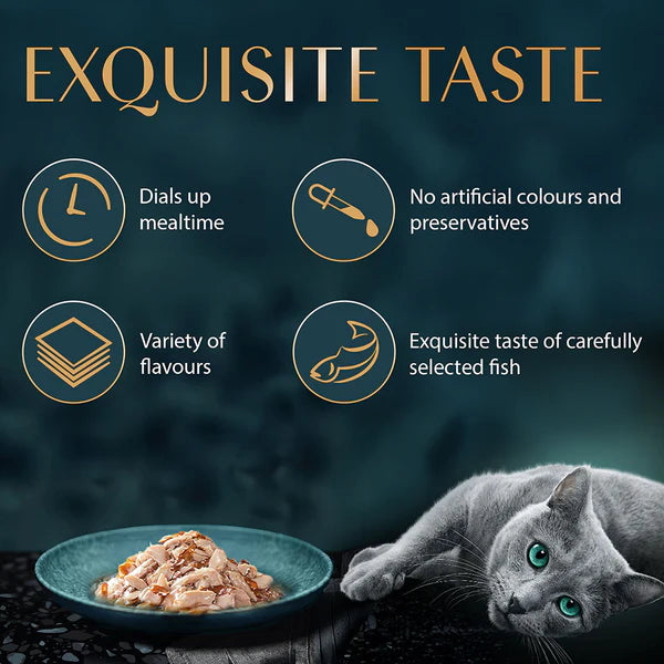 Sheba Fish with Dry Bonito or Skipjack Premium Cat Wet Food