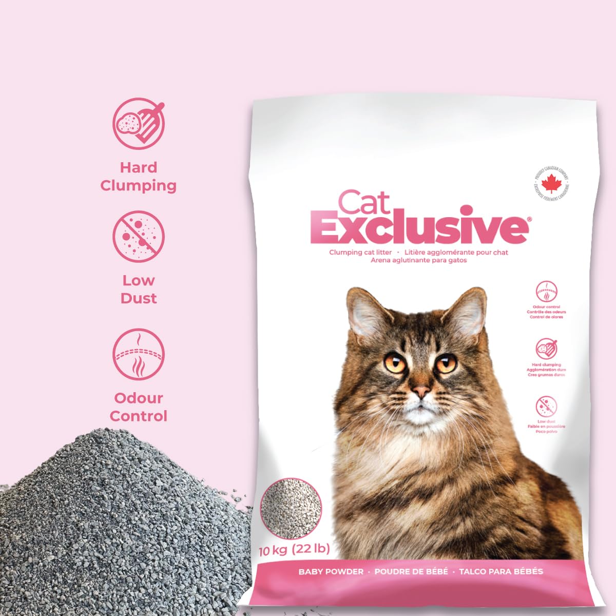 Intersand Cat Exclusive Clumping Cat Litter – Baby Powder Scent
