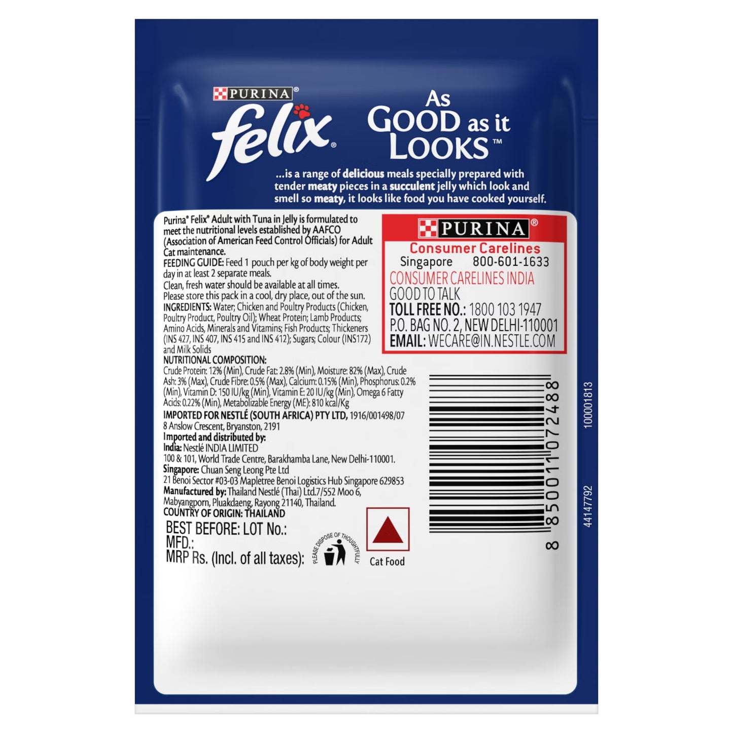 Purina Felix Tuna with Jelly Adult Cat Wet Food