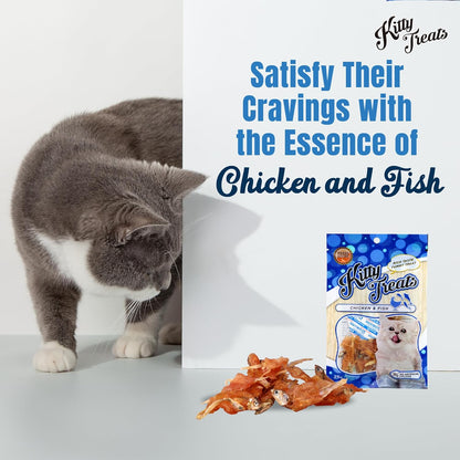 Kitty Treats Spiral Soft Chicken and Fish Cat Treats - 25g