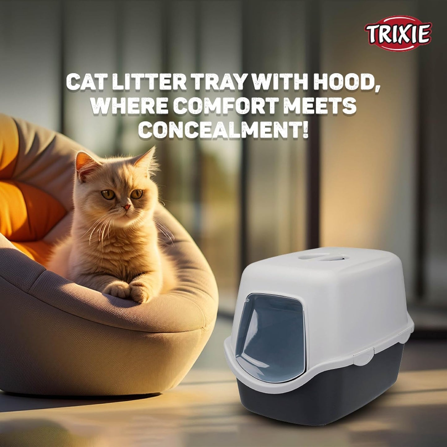 Trixie: - Vico Cat Litter Tray with Hood