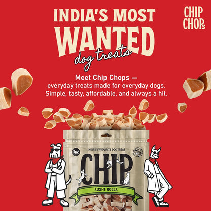 Chip Chops Sushi Rolls Dog Treat 250g
