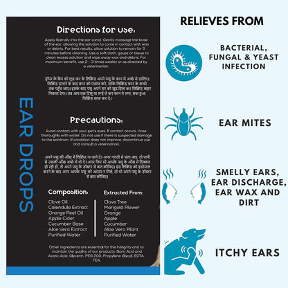 Dogz & Dudez Herbal Ear Cleaner for Dogs & Cats