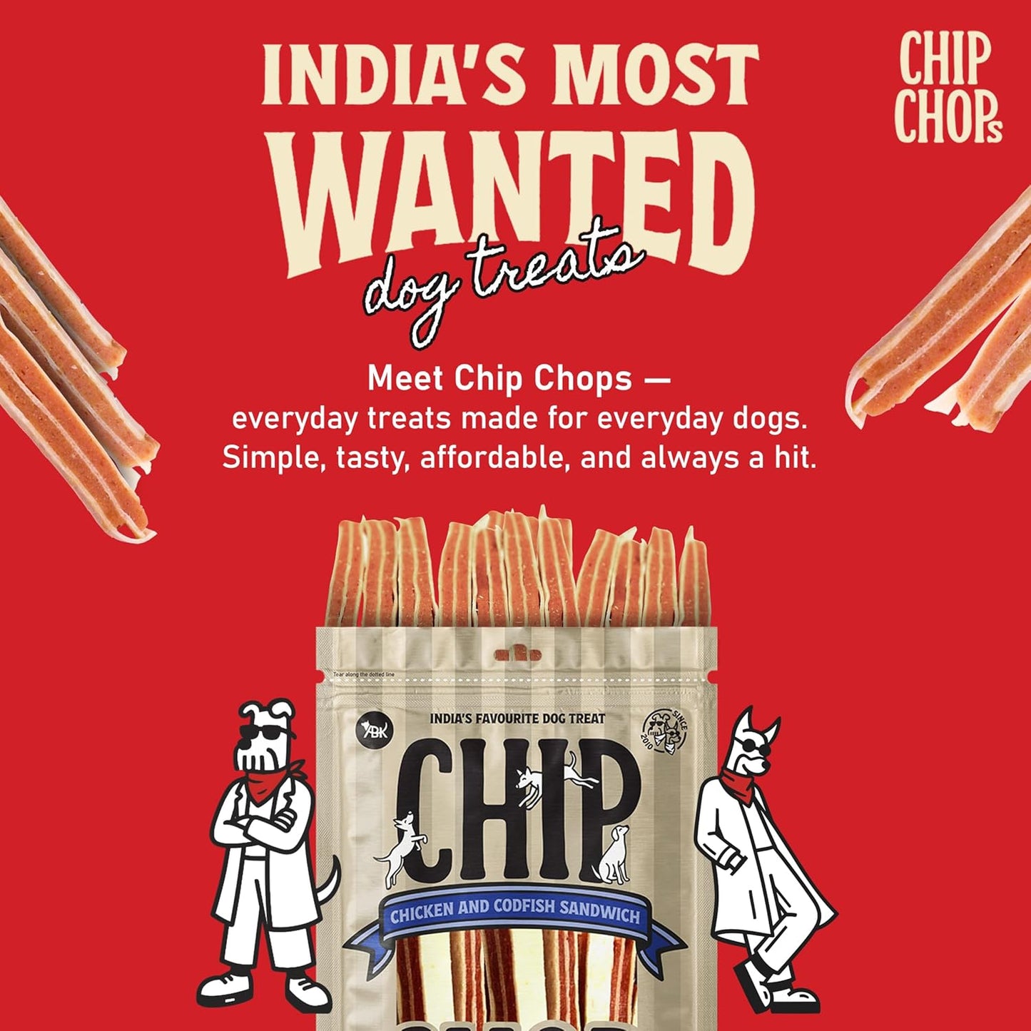 Chip Chops Chicken & Codfish Dog Treat