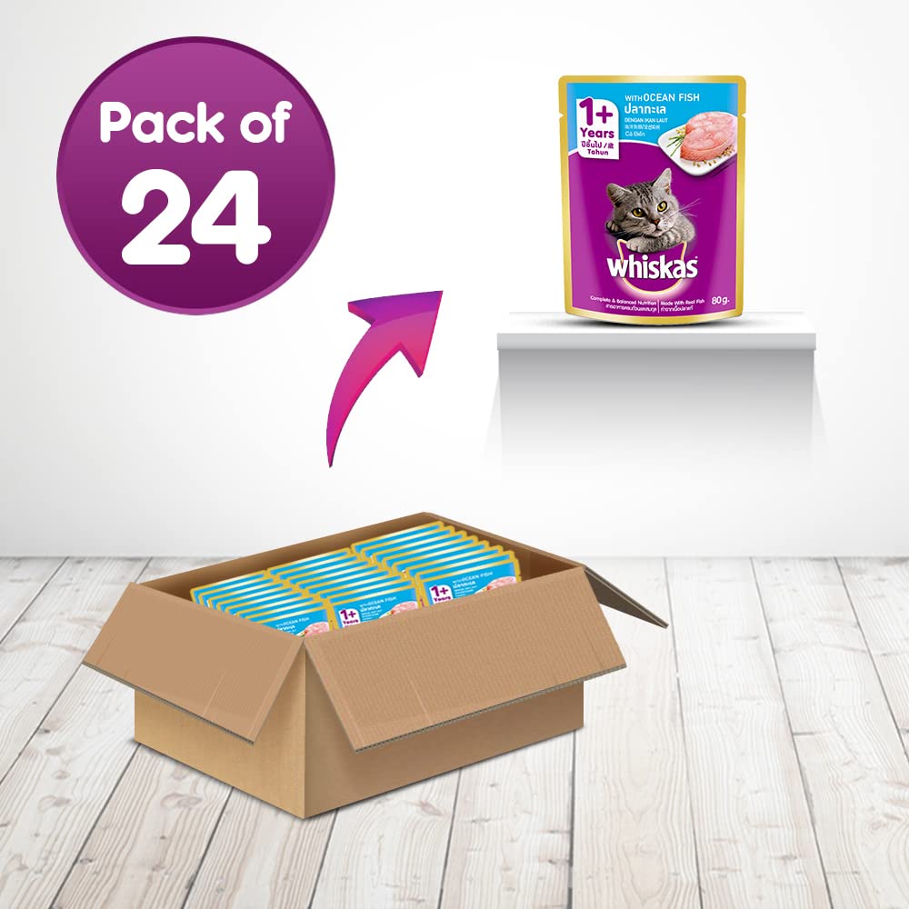 Whiskas Ocean Fish Adult (+1 Year) Wet Cat Food