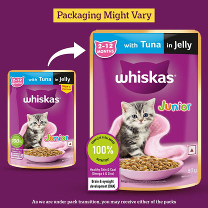 Whiskas Tuna in Jelly Flavour Kitten (2-12 Months) Wet Cat Food