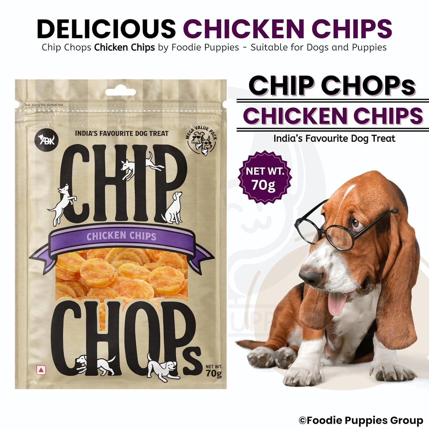 Chip Chops Chicken Chips Coins Dog Treats