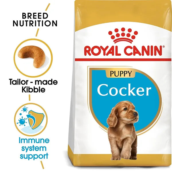 Royal Canin Cocker Medium Puppy Dry Dog Food 3kg