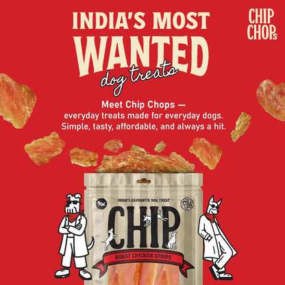 Chip Chops Chicken Strips Dog Snacks 250g