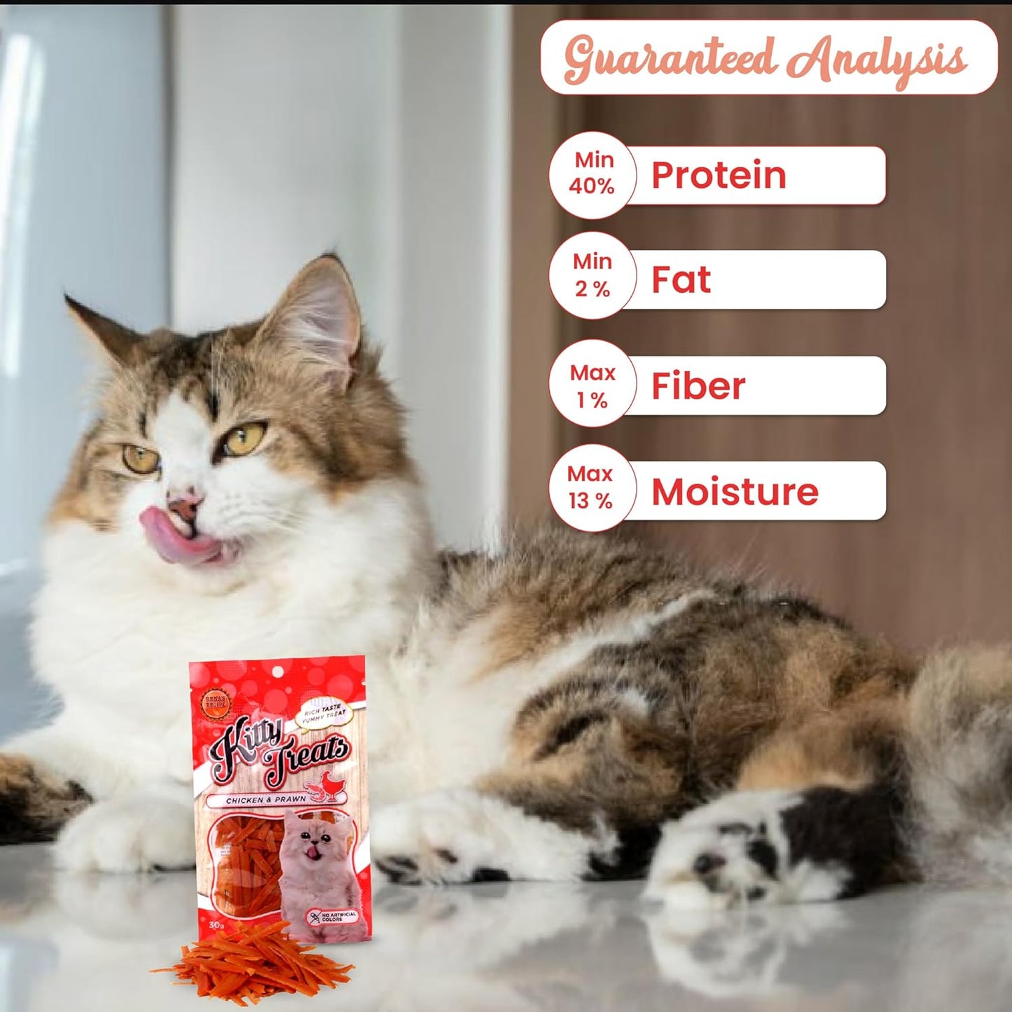 Kitty Treats Chicken with Shrimp Flavour Cat Treats - 30g