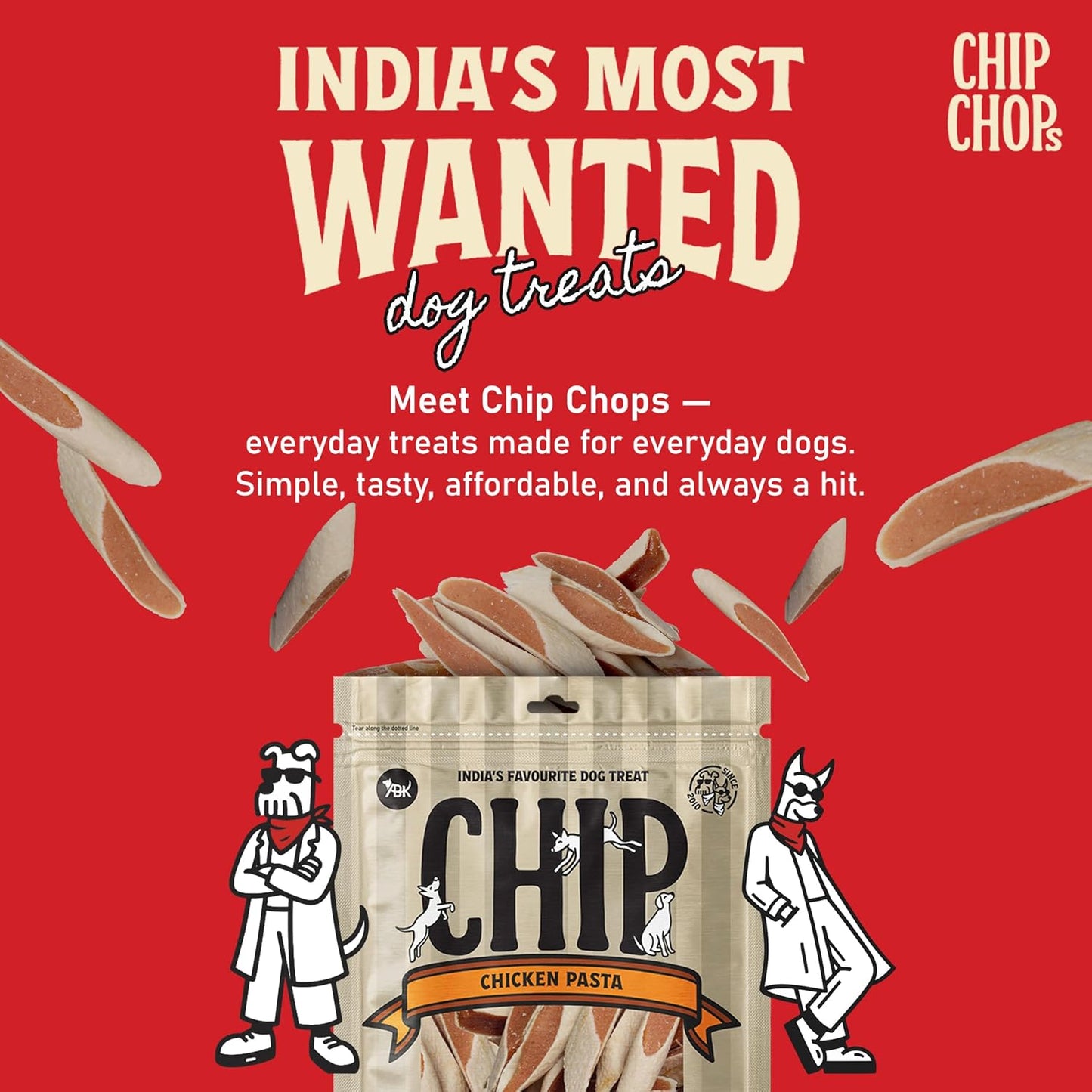 Chip Chops Chicken Pasta Dog Treats 250g