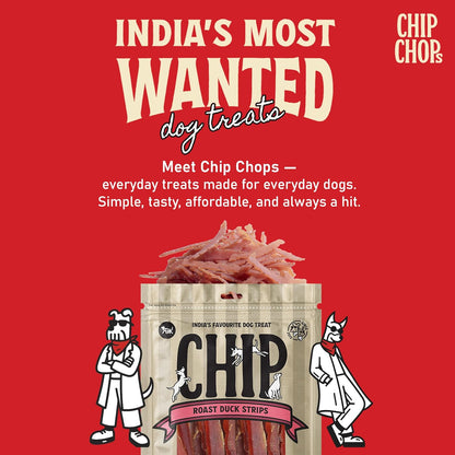 Chip Chops Roast Duck Slice Dog Treat 250g