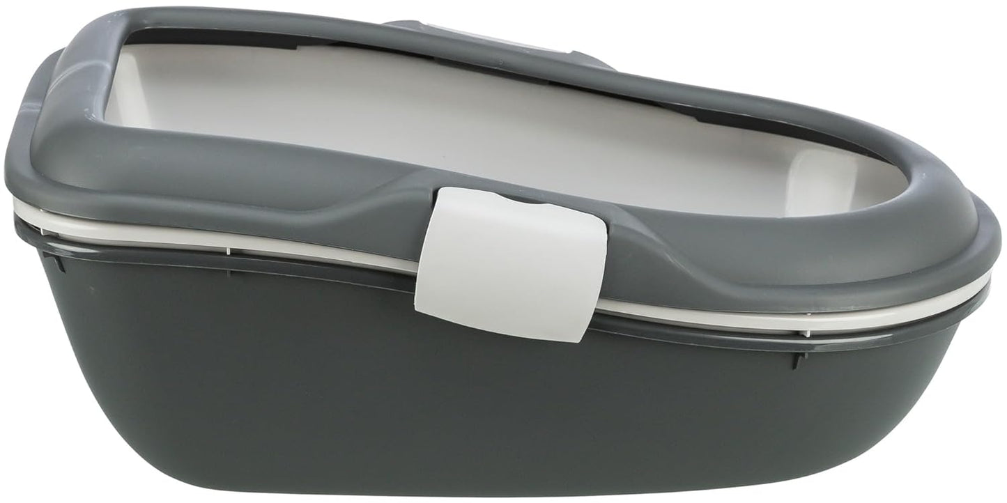 Trixie Berto Cat Litter Tray, Dark Grey