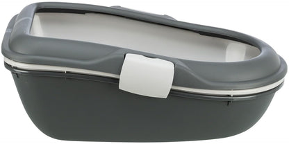 Trixie Berto Cat Litter Tray, Dark Grey
