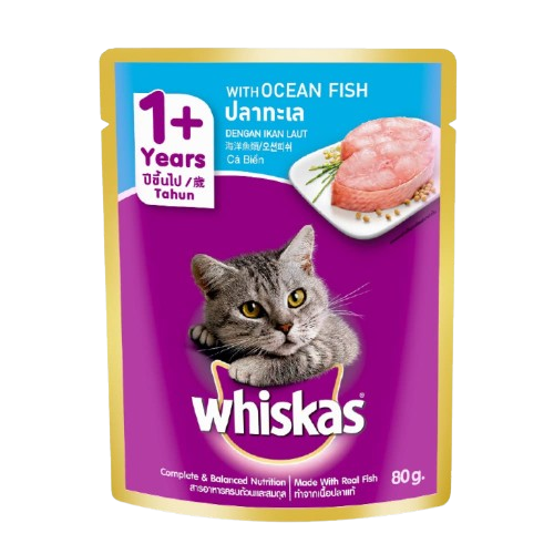 Whiskas Ocean Fish Adult (+1 Year) Wet Cat Food