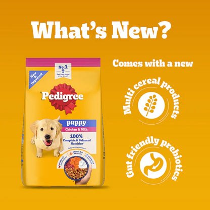 Pedigree Puppy Dry Dog Food  Food Chicken & Milk