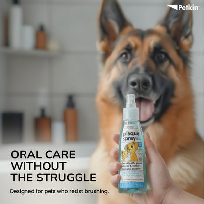 Petkin Cool Mint Plaque Spray for Dogs & Cats