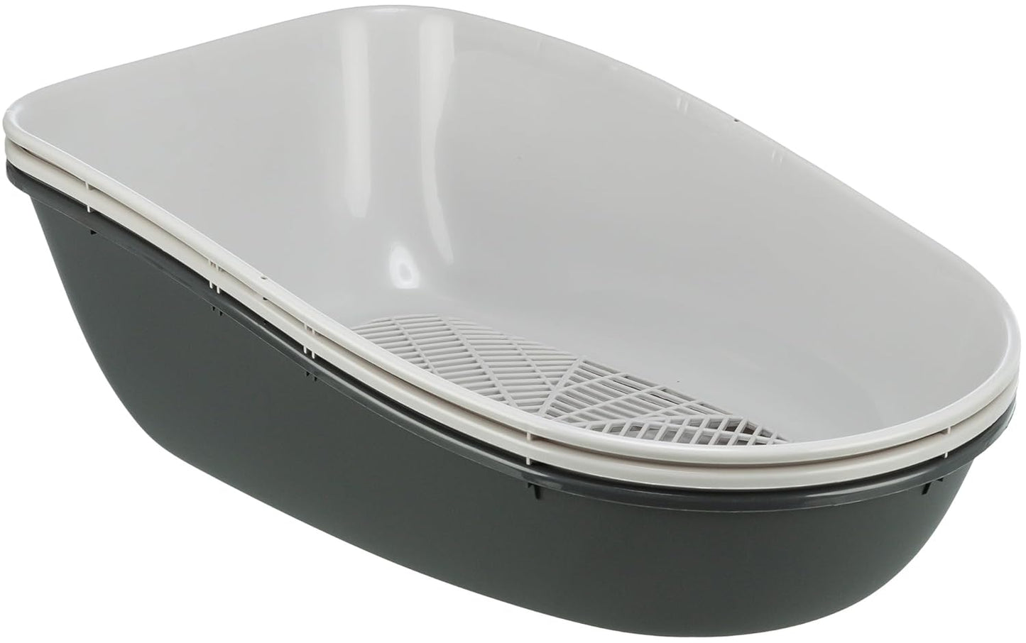Trixie Berto Cat Litter Tray, Dark Grey