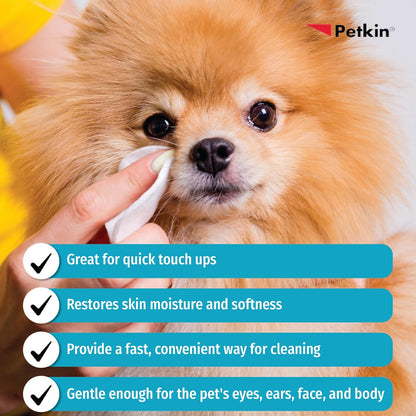 Petkin Petwipes Big 'n Thick Extra Large Pet Wipes for Dogs and Cats