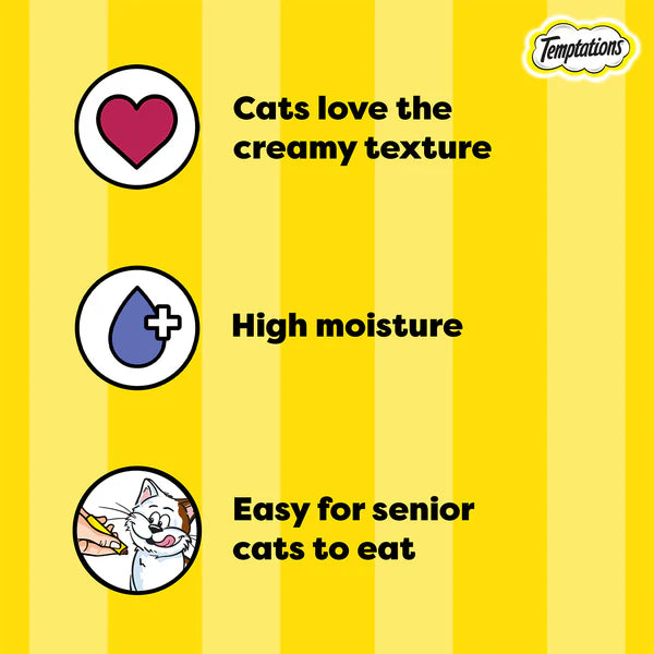 Temptations Creamy Purrrr ee Chicken & Tuna Cat Treats