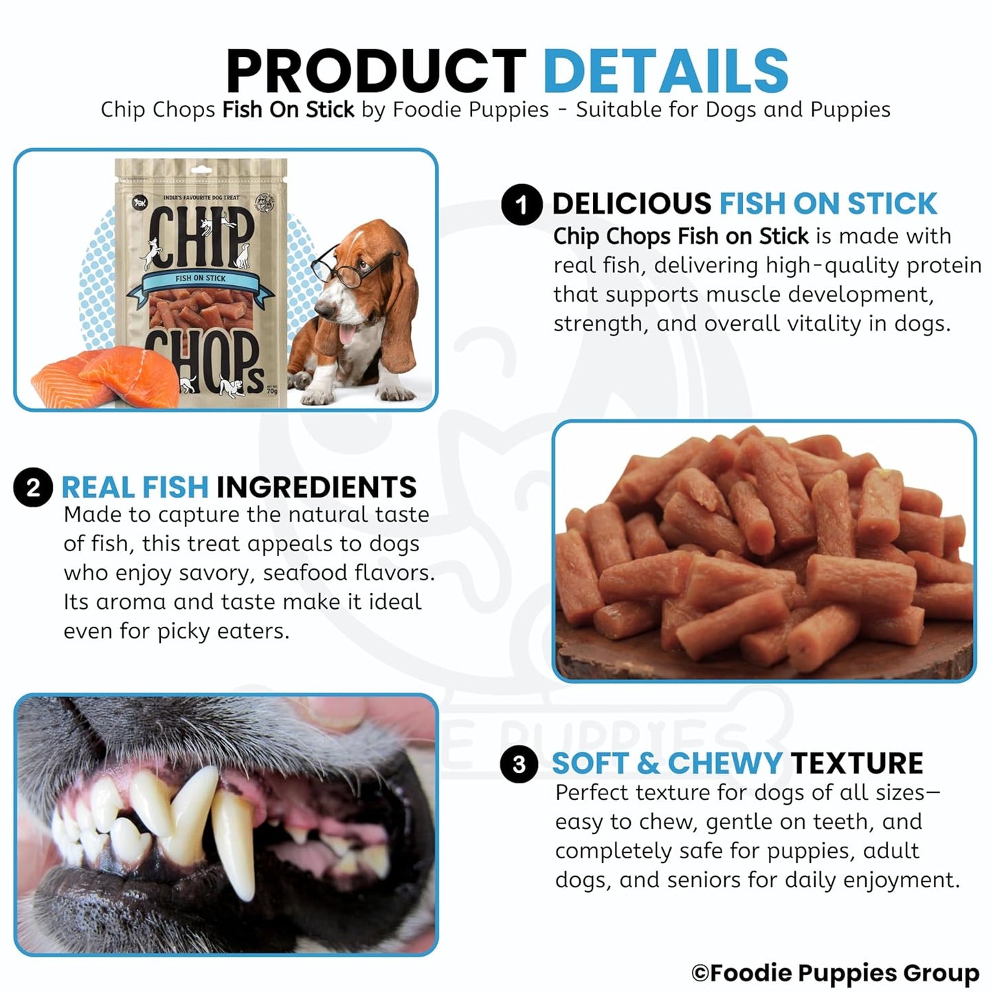 Chip Chops Fish On Stick Dog Snacks