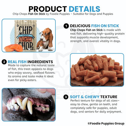 Chip Chops Fish On Stick Dog Snacks