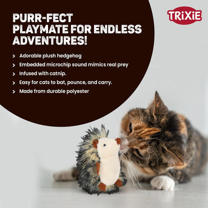 Trixie Hedgehog Plush Toy for Cats & Kittens - 8 cm