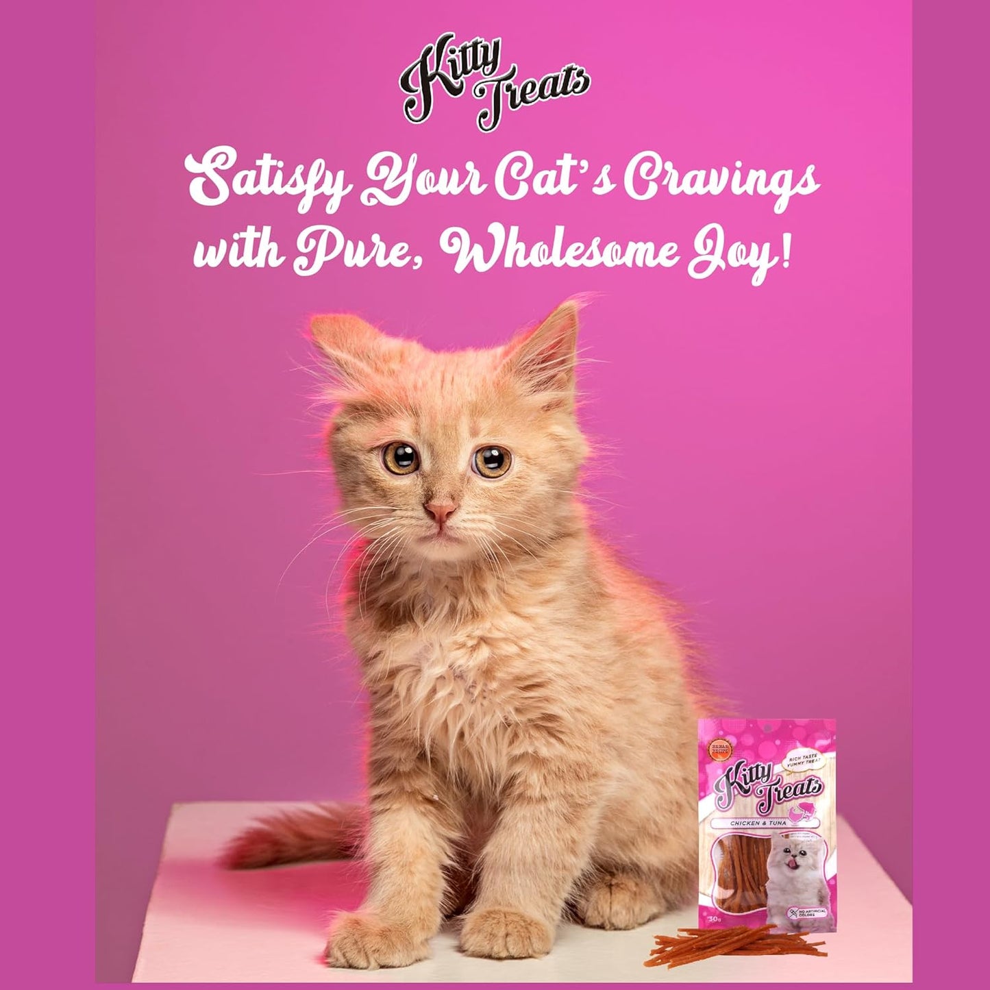 Kitty Treats Soft Chicken and Tuna Cat Treats - 30g