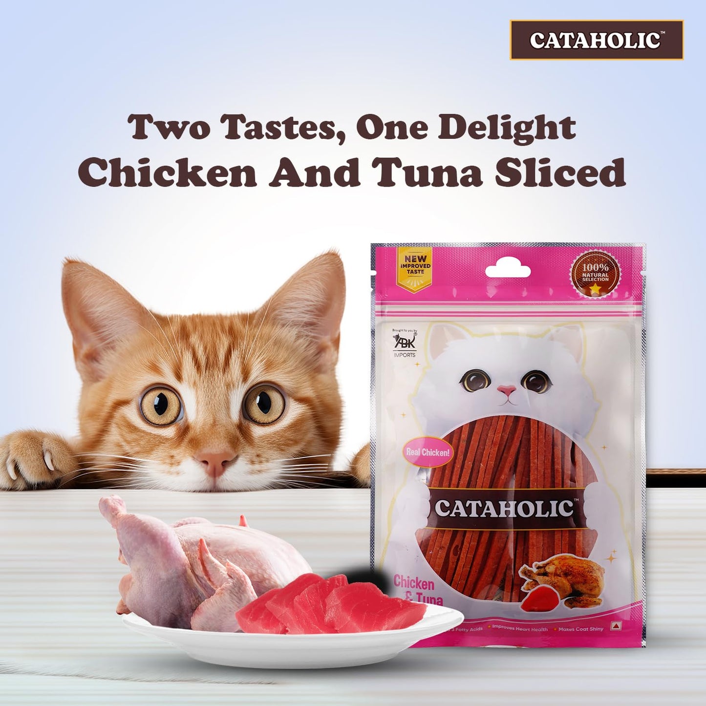 Cataholic Neko Chicken & Tuna Treats for Cats and KIttens - 50g (T)
